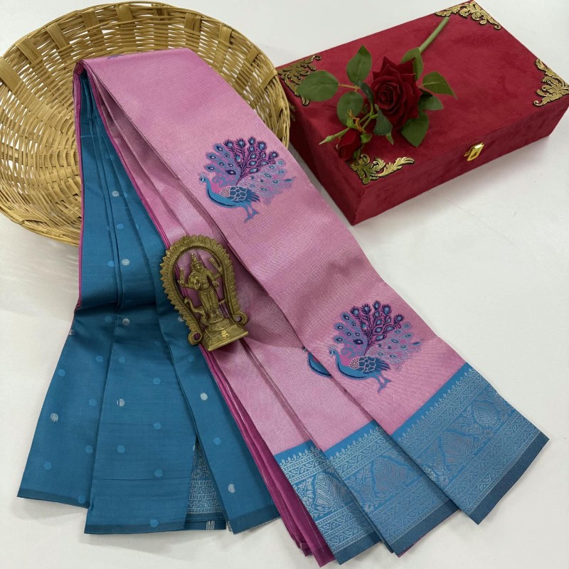 Peacock Tissue soft silk