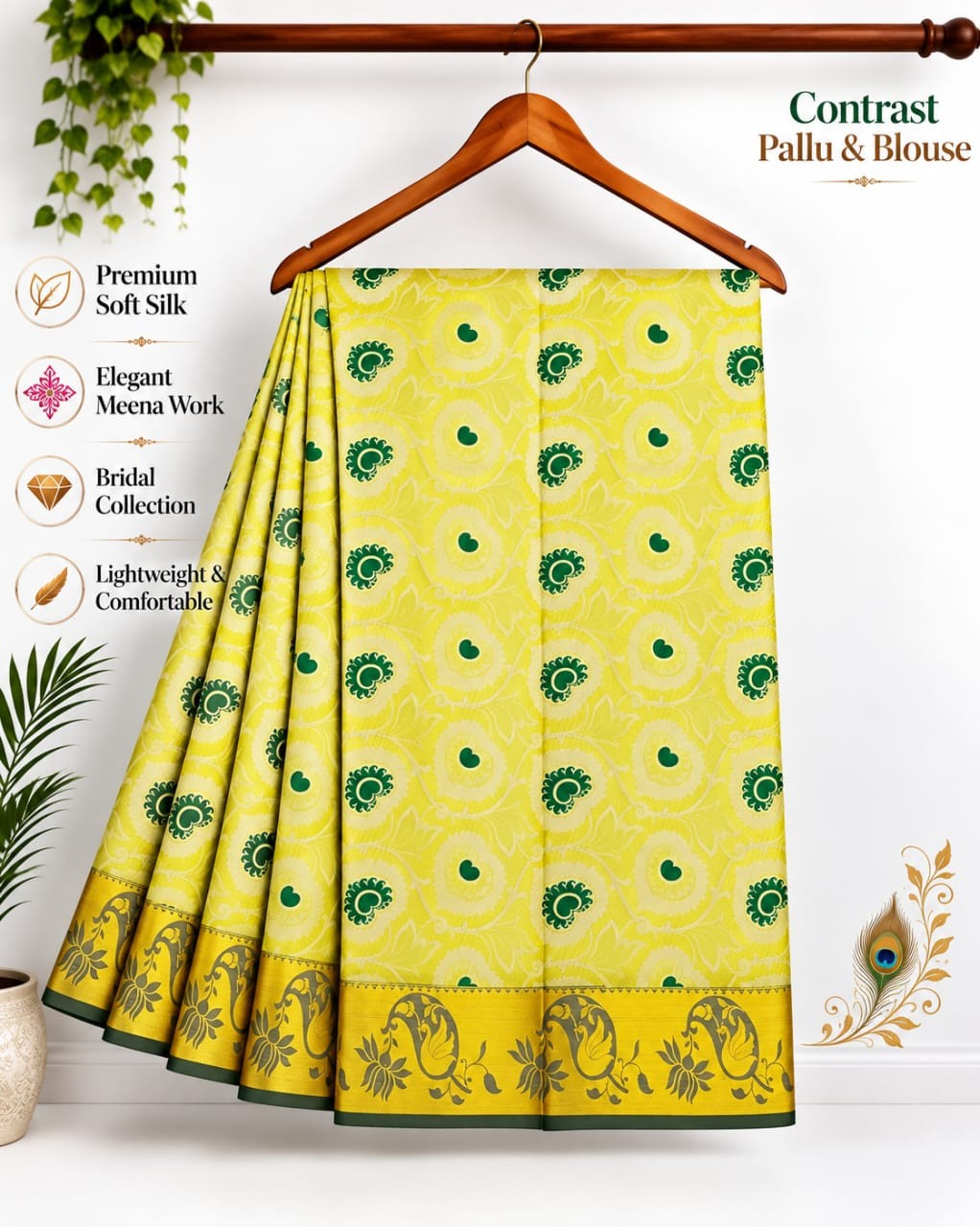 Meena work silk sarees