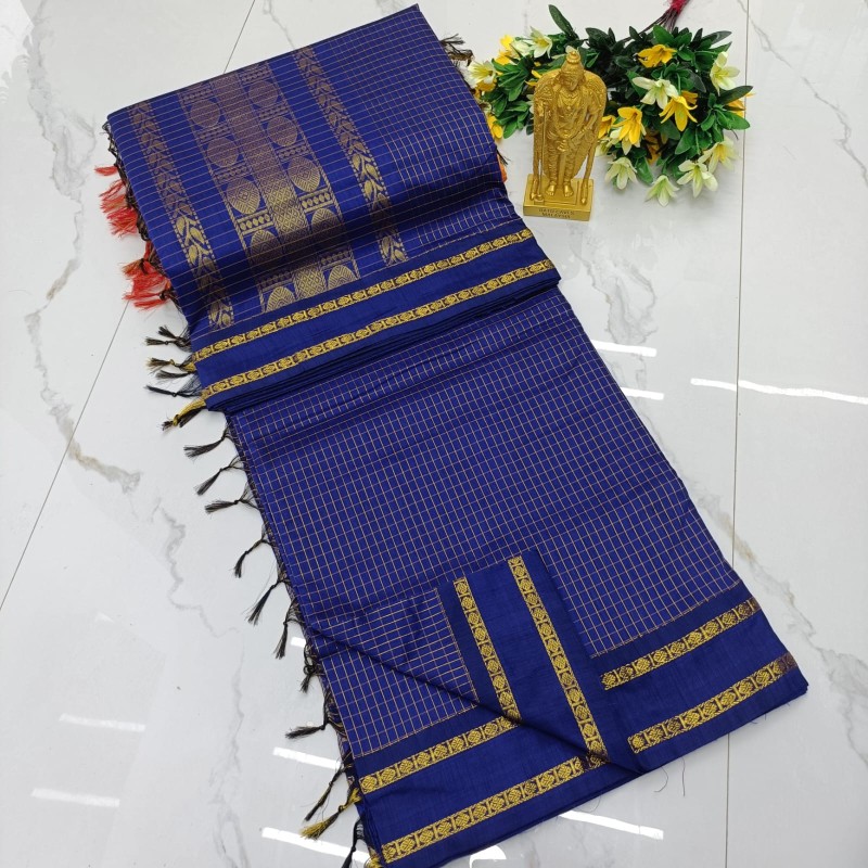 Checked kalyani cotton