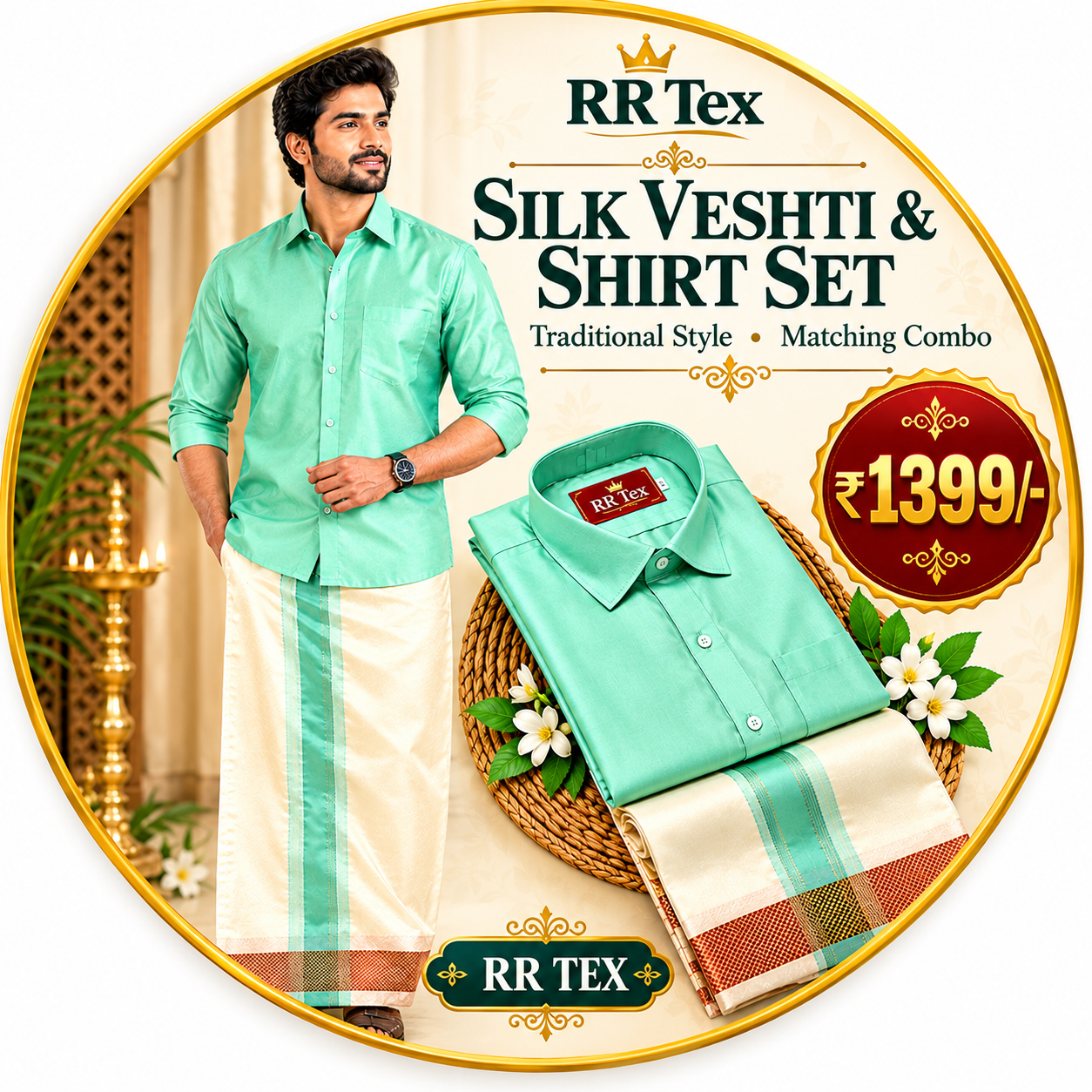 Pattu veshti & shirt