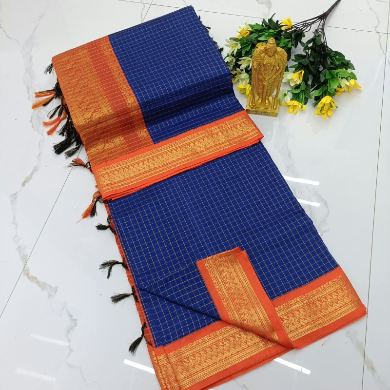 Checked kalyani cotton