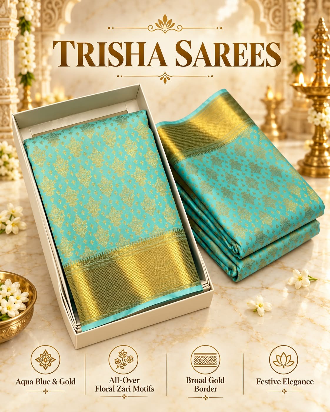 Trisha inspired saree