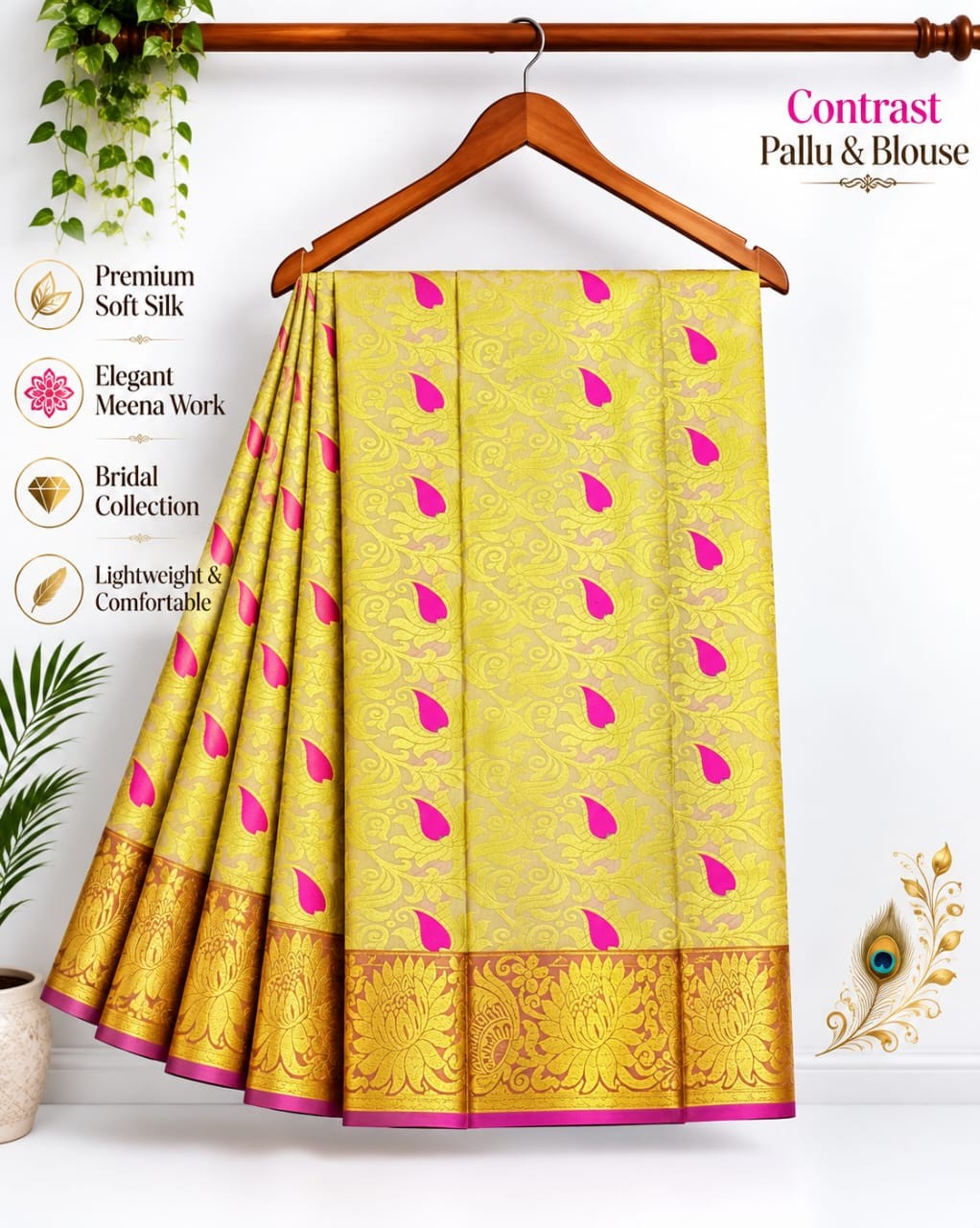 Meena work silk sarees