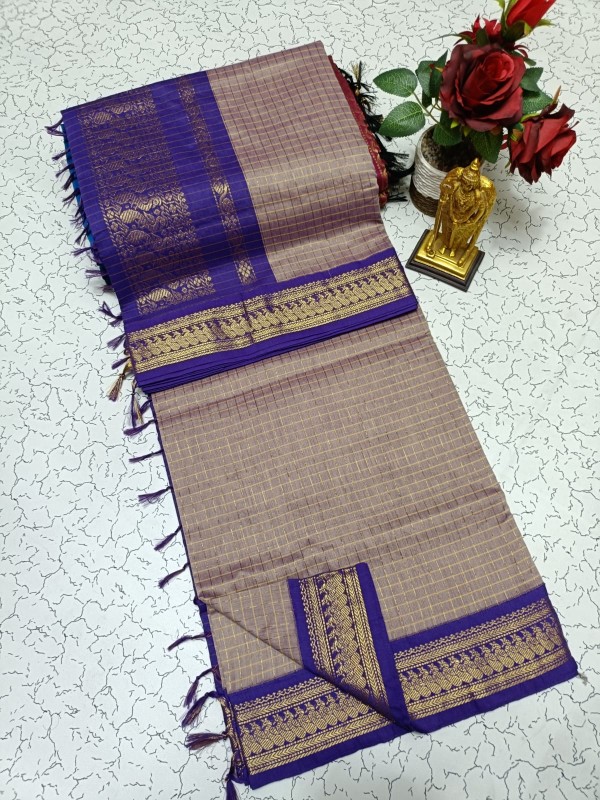 Checked kalyani cotton